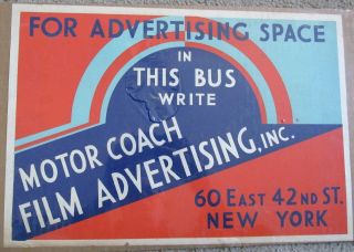 Bus Sign Advertising Space On Motor Coaches In York City