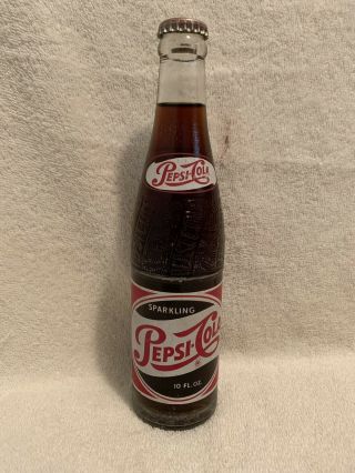 Full 10oz Pepsi - Cola Acl Soda Bottle Hickory,  N.  C.