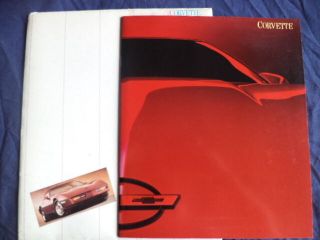 1987 Gm Chevrolet Corvette Dealer Sales Brochure W Interior Exterior Colors Data