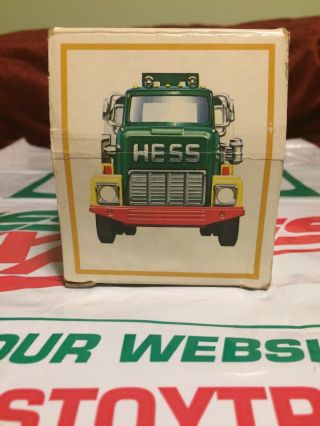 1984 Hess Toy Truck Tanker Bank w/ Box And Insert Vintage Toy 3