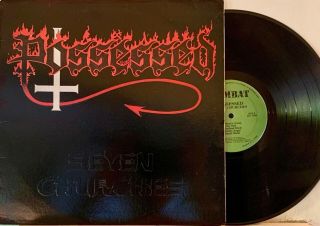 Possessed - Seven Churches Lp 1985 Og First Pressing Combat Records Mx 8024
