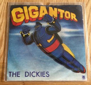 3x The Dickies 7” Yellow & White Vinyl Singles (1979 - 80) Banana Splits Gigantor 2
