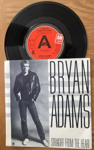 7 " Vinyl - Bryan Adams - Straight From The Heart - Promo