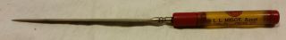 Vtg Sinclair Flame Oils Advertising Letter Opener Ll Meloy Agent Caln Pa