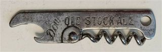 1920s Dow Old Stock Ale Montreal Canada Corkscrew Bottle Opener B - 13