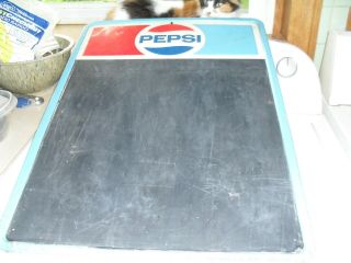 Vintage Pepsi Metal Chalkboard,  Stout Industries Inc,  26 1/2 " Long,  St Louis Mo