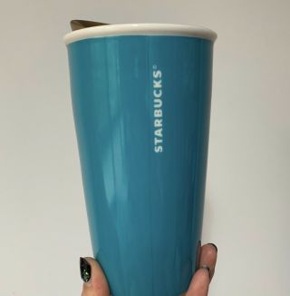 Starbucks 2018 China Deep Sea Mermaid 12oz Double Mug Cup Blue 4