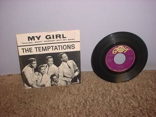 My Girl By The Temptations 45 W Picture Sleeve
