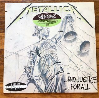Metallica.  And Justice For All Rare Promo Vinyl Lp Record W/ Hype 