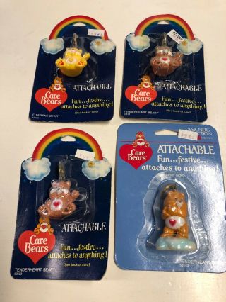 1985 Share Friend Vintage Care Bear Attachable Zipper Pull Collectible Figure S2