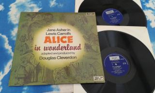 Argo Zta 501 - 2 - Alice In Wonderland Lewis Carroll 2lp Jane Asher/ Cleverdon Nm