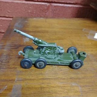 Vintage TootsieToy Diecast Howitzer Cannon Green Tow Army Toy 1950 - 1960 ' s 4 