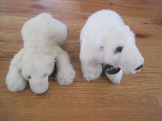 Denver Zoo Klondike Snow Polar Bears Stuffed 14 "