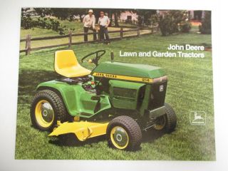 John Deere Lawn & Garden Tractors Sales Brochure