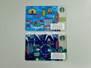 Starbucks Singapore City Gift Card (2013) - Day & Night