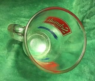 Schmidt Vintage Beer Pitcher Glass Mug The Beer That Grew With The Great N W 5