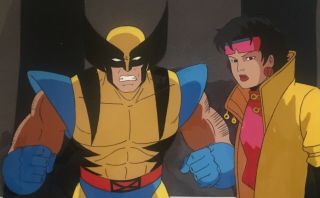 X - Men: The Animated Series - Wolverine & Jubilee - Animation Production Cel
