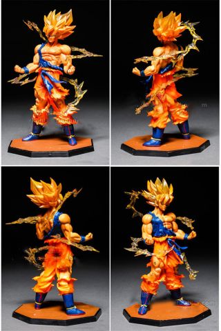 Anime Dragon Ball Z Saiya Goku Crystal Balls Lamp Led Light Action Figure 4