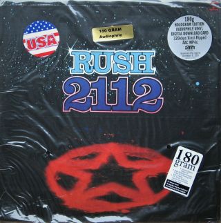 Rush " 2112 " Vinyl Lp Hologram W/ Gatefold 180 Gram W/ Stickers