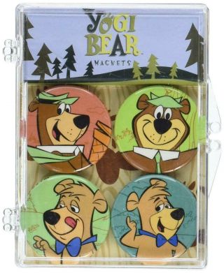 Hanna - Barbera Yogi Bear Magnet 4 - Pack