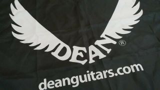 Dean Electric Guitar Banner Display Sign 34x28 Cloth Logo Hanging Advertising