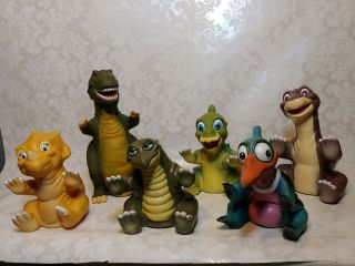 Vintage 1988 Pizza Hut Amblin Land Before Time Puppets Complete Set Of 6