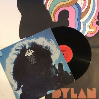 Bob Dylan Greatest Hits Vinyl Lp 70’s Columbia W Rare Milton Glass Poster Vg,