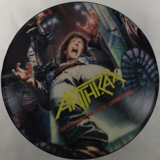 Anthrax Spreading The Disease Island Mfn - 62 Lp Uk Picture Disc