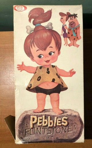 VINTAGE 1960 ' s IDEAL TOY CORP.  PEBBLES FLINSTONE No.  0700 - 5 DOLL 7