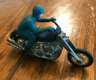 Mattel Hot Wheels Rrrumblers Road Hog Motorcycle Blue Rider