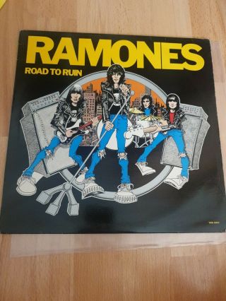 Ramones Road To Ruin Vinyl 1978 Ex Con Yellow Vinyl