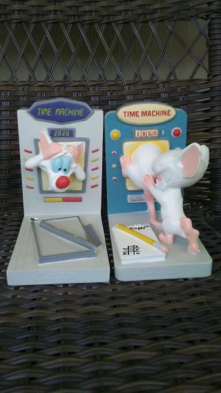 Official Warner Bros.  Pinky And The Brain Time Machine Bookends