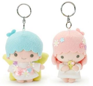 Sanrio Little Twin Stars Kiki & Lala 1 Pair Plush Doll Key Chain W/ Tracking No.