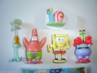 Spongebob Squarepants 2005 Kinder Surprise Figures Set - Figurines Collectibles