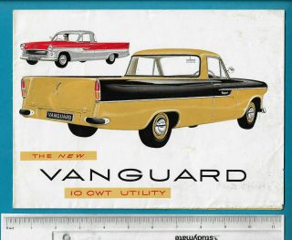 Vanguard 10 Cwt Utility Foldout Poster Brochure 56.  5 X 42cm