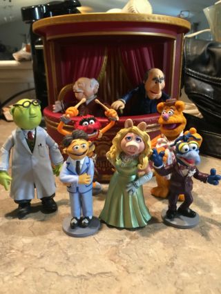 The Muppet Show Set Of 10 Waldorf & Statler Stage & Figures
