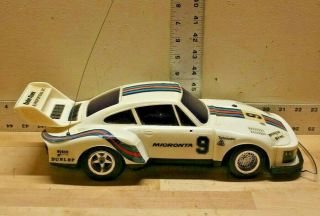 Vintage Radio Shack Porsche 935 Turbo Rc Car Tandy 1:12 Radio Control 60 - 3045