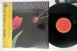 A Flock Of Seagull Story Of A Young Heart Cbs/sony 28ap 2923 Japan Obi Shrink Lp