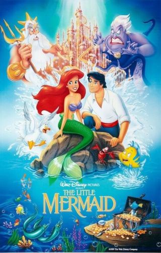 Disney The Little Mermaid One Sheet Movie Poster 24x36