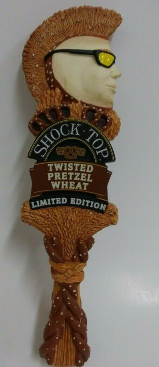 Limited Edition Shock Top Twisted Pretzel Wheat 12 " Beer Tap Handle Box C