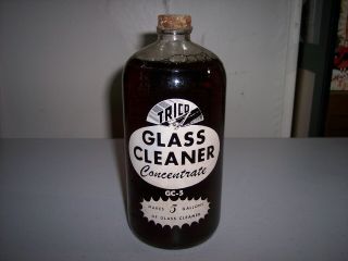 Vintage Trico Windshield Washer Concentrate Glass Bottle Cap Quart