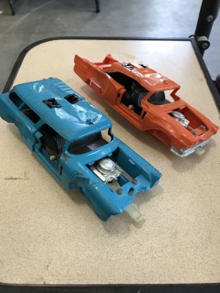 1970 Kenner Ssp Smash Up Derby Cars 1957 Ford Fairlane & Chevy Nomad