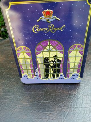 Crown Royal Canadian Whiskey Vintage Collectable Tin Container Box