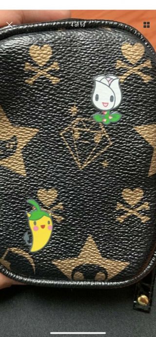 Tokidoki x Hello Kitty Sandy Black Mini Wristlet Pouch Case Bag Sanrio 2008 Rare 3