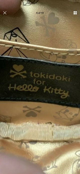 Tokidoki x Hello Kitty Sandy Black Mini Wristlet Pouch Case Bag Sanrio 2008 Rare 7
