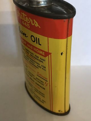 Vintage OUTERS Oiler Gun Oil Can Lead Top Hunting Dog Graphics ONALASKA WI 6