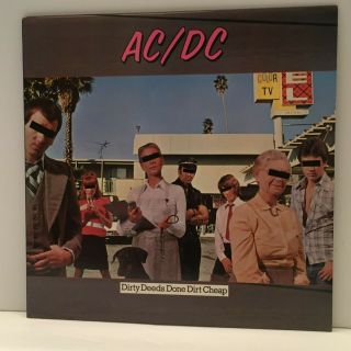Ac/dc Dirty Deeds Done Dirt Lp Album 1976 Atlantic Records Sd 16033 Nm