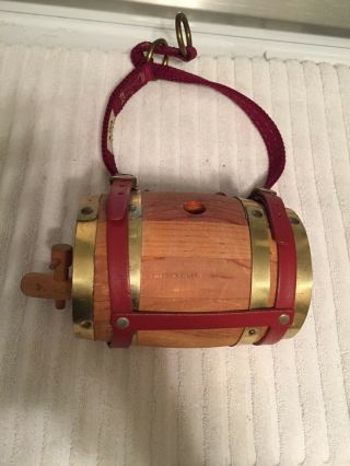 Personalized St.  Bernard Dog Collar Oak Barrel (half Liter) Charm