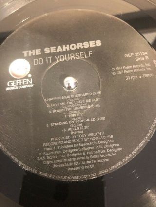 The Seahorses “Do It Yourself” Debut On Vinyl RARE In Fantastic 8