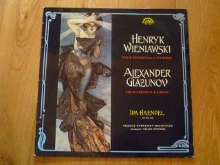 Sua 10687 - Wieniawski Glazunov Violin Concertos - Ida Haendel Vinyl Lp Record